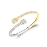Baguette Bangle Moissanite Bracelet